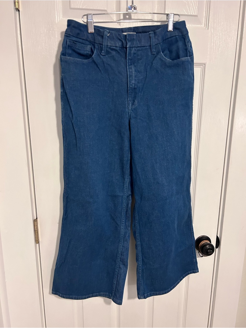 Good American Indigo Wide Leg Jeans